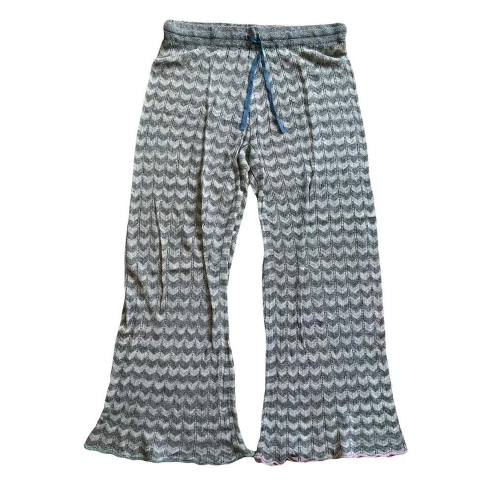 YanYan knits sheer Flare Pants
